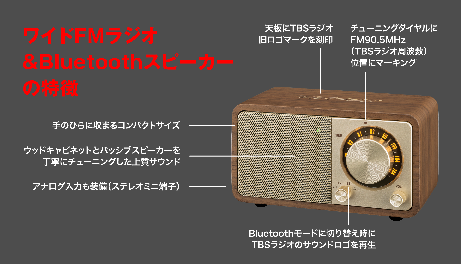 TBSラジオは今年75周年！限定ラジオスピーカー＆記念グッズが9/1(火